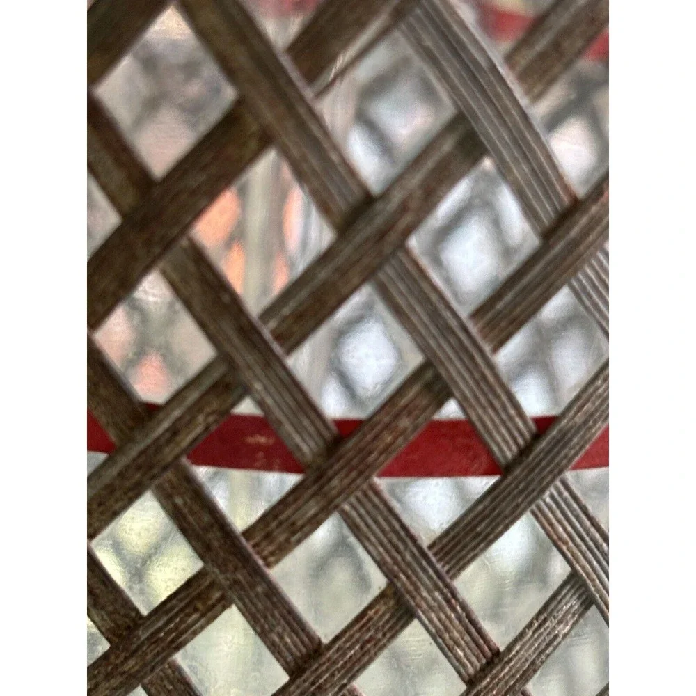Vintage Art Deco Metal Wire Mesh Czech Glass Seltzer Bottle Sparklets USA NY